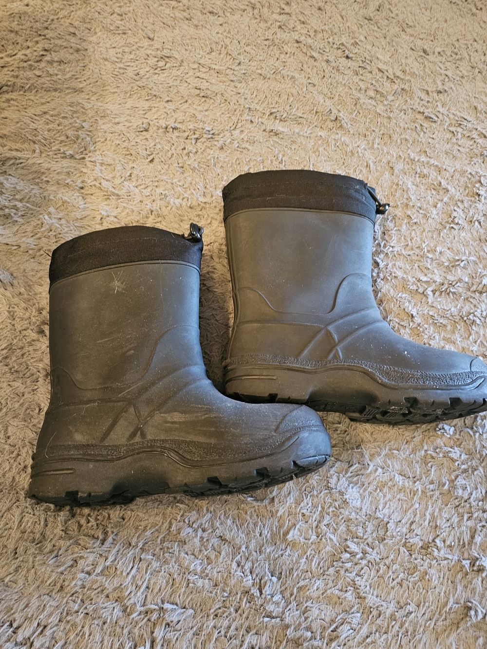 Kids Waterproof Winter Boots in Dark Gray